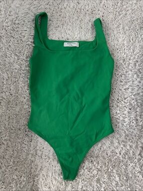 Babaton Emerald Green Square-Neck Kids One-Piece